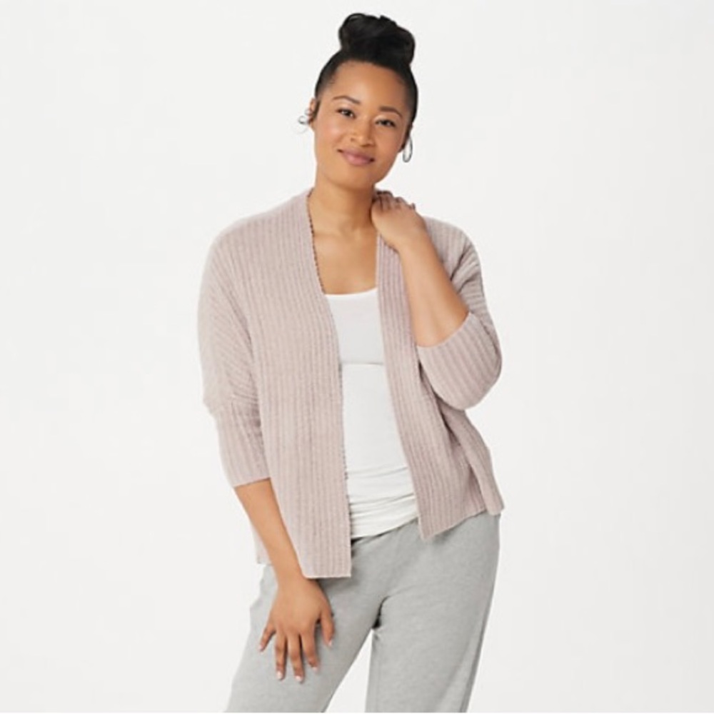 Barefoot Dreams Cozy Chic Lite Ribbed Shrug Cardi